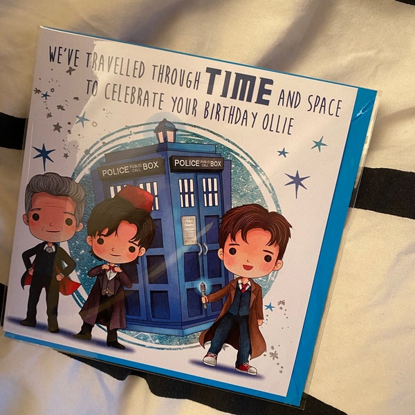 Personalised DOCTOR WHO Birthday Card - Etsy UK