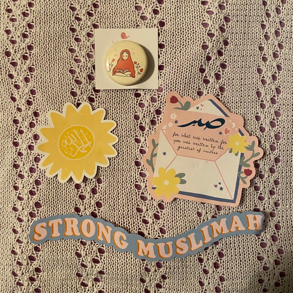 Sticker Muslimah Strong Muslimah Sticker,cute Hijabi Sticker,cute Muslim Stickers,muslim ...