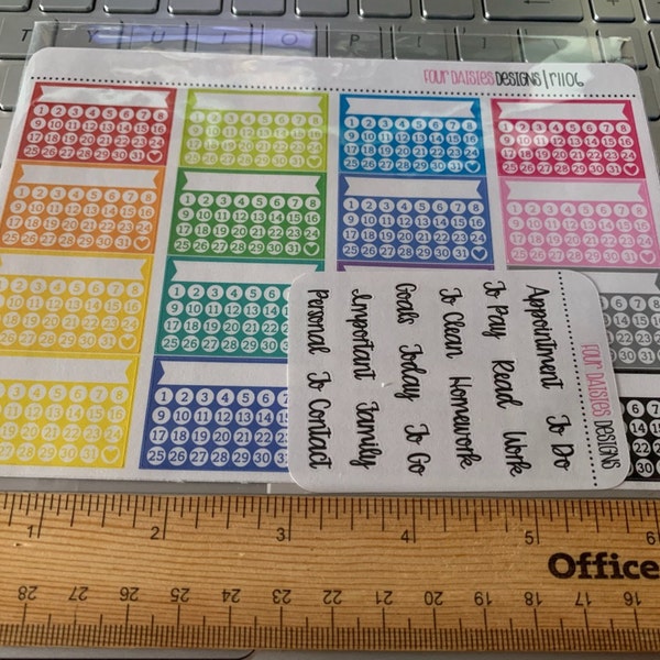 16 Monthly Habit Tracker Planner Stickers for Erin Condren Life Planner ...