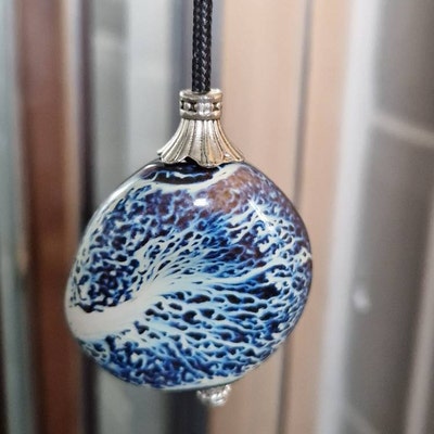 Light Pull Bathroom Light Pull Cord With Large Seashell Ceramic Bead ...