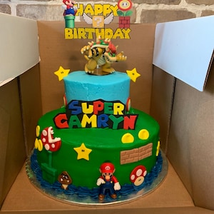 Mario Bros Fondant Cake Topper Décorations Mario Bros Mario Bros