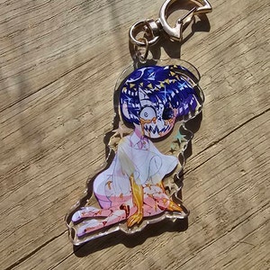 月のフォスキーホルダー、宝石の国/クリアアクリルキーホルダー - Etsy