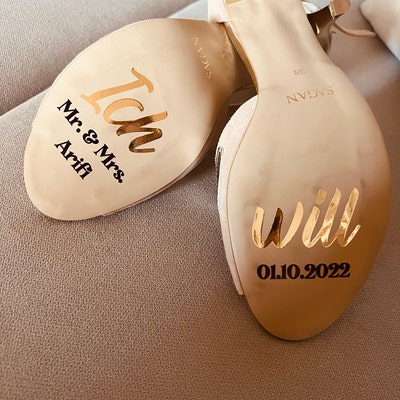 Hochzeitsschuhe Aufkleber Ich Will Brautschuhe Aufkleber Sticker
