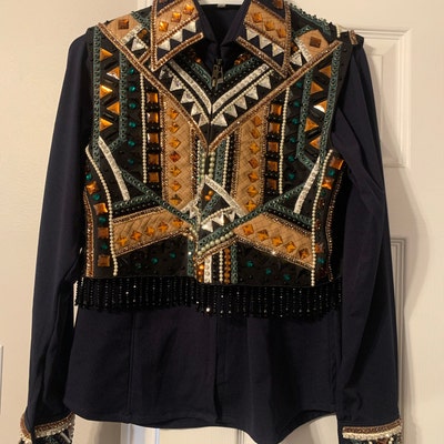 Boléro Avec Chemise Intégrée Pour équitation Western - LUX SHOW APPAREL - Neuf