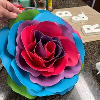 Giant Paper Flower Printable Templates &amp; Tutorials Large - Etsy