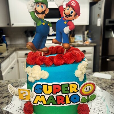 Super Mario Centerpieces Birthday Party Decoration Cutouts Boy Mario ...