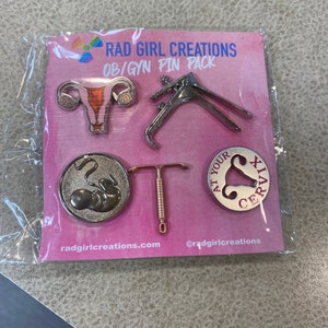 OB/GYN Pin Pack Medical Gift Doctor Nurse Enamel Pin Medical Anatomy - Etsy