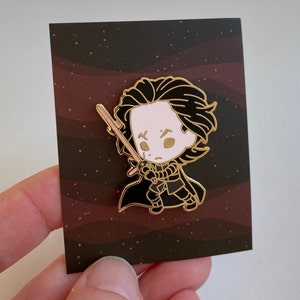 Reylo Pin Set Chibi Dark Rey Kylo Ren Hard Enamel Pin Set - Etsy