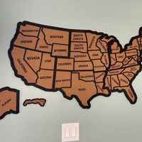 Push Pin United States Map, Travel Map Apartment Decor, USA Map Pin ...