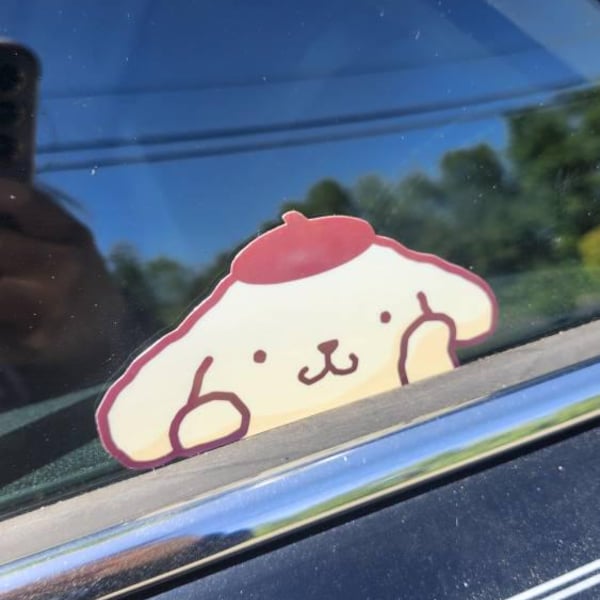 Bluey Peeker - Glossy White Cut Vinyl Car Decal - Multiple Sizes! - Etsy