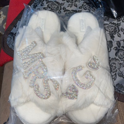 Quinceañera Faux Fur Slippersmis Quince Slippersquince - Etsy