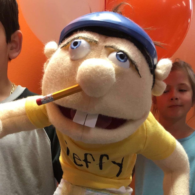Large Jeffy Jeffy Puppet Original Size. Made in the USA. 