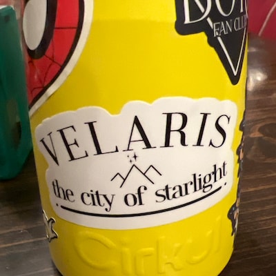 Velaris the City of Starlight Waterproof Sticker ACOTAR Inspired Laptop ...