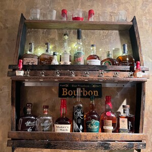 Blanton Cork Display/home Bar Shelves/wall Display Cabinet/upcycled ...
