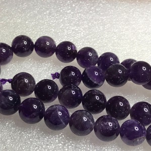 Deep Purple Amethyst Beads Brazil Grade AAA Genuine Natural Gemstone ...