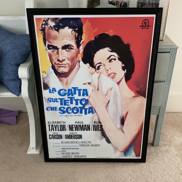 1958年アメリカのドラマ映画『熱いトタン屋根の猫』の映画ポスター