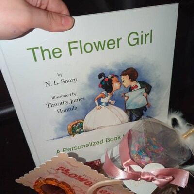 Personalized Flower Girl Book Customized for a Specific Girl in a ...