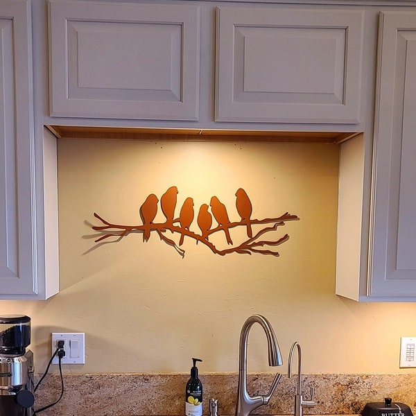Birds on Branch Wall Art | Bird Branch Home Decor | Birds Wall Decor ...