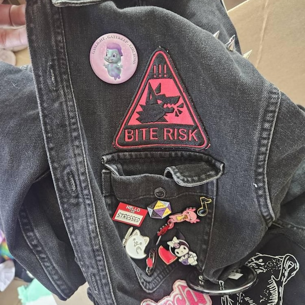 The Original; Bite Risk Patch (sew On) - Etsy