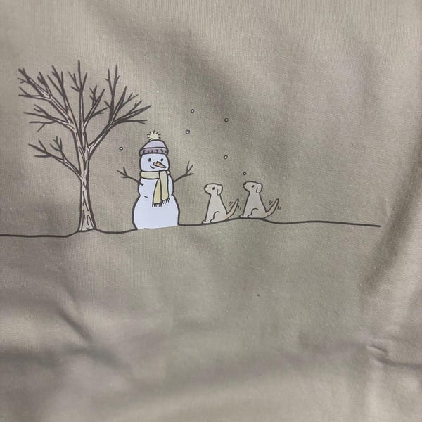 Multicolor Snowman Print Christmas Sweatshirt