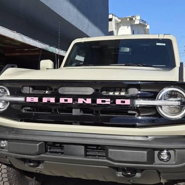 Ford Bronco Grille Letters Overlay Decal | Fits 2021+ Bronco (not Sport ...