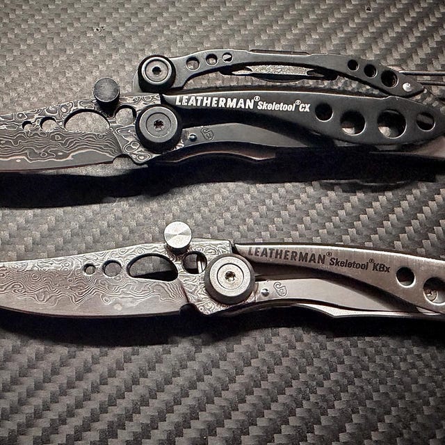 For Leatherman Skeletool/freestyle Replacement VG10 Steel Damascus