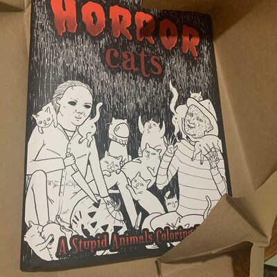 Horror Cats Coloring Book - Etsy