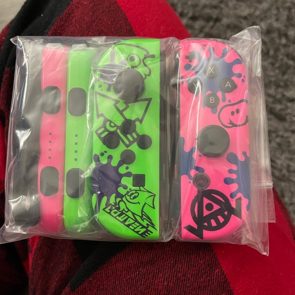 Custom Splatoon 2 Ink Themed Nintendo Switch Joy-con Joycon Controllers ...