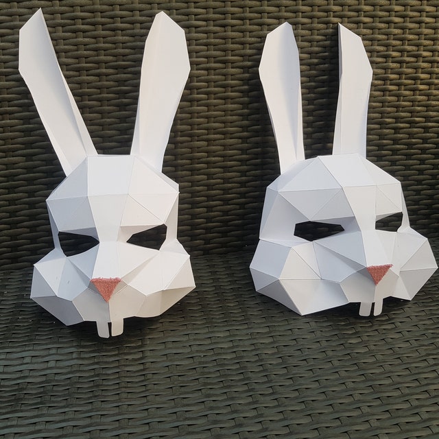 I Made A Simple Bunny Mask Out Of Paper Mâché