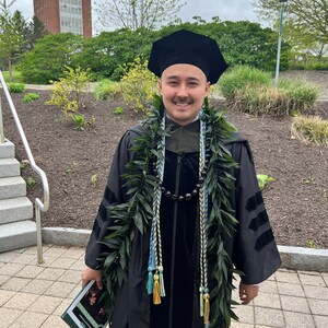 Graduation Hawaiian Lei White & Dyed Orchid Single Lei - Etsy