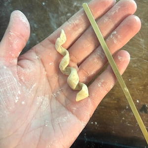 Ferretto Per Pasta Fresca In Ottone - Ferro Per Fusilli Calabresi, 30 Cm, Made In Italy