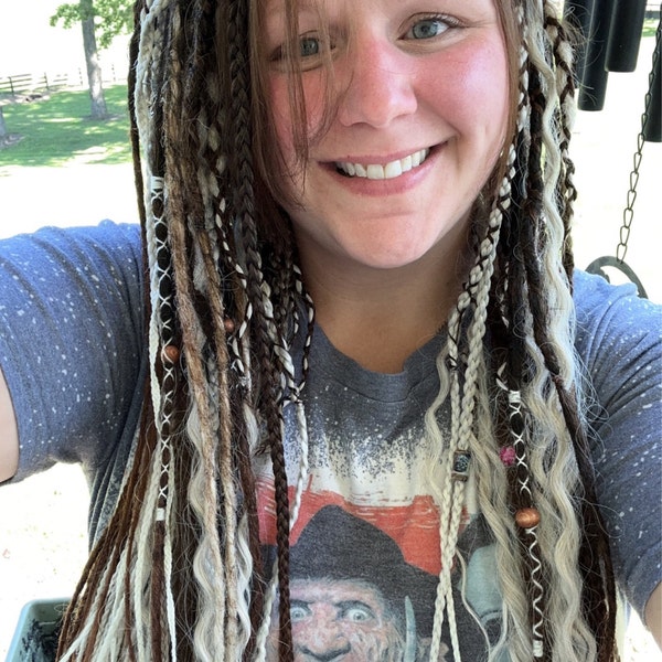 Full Head Lightweight DE Braids With Curls – 50 Double-ended Kanekalon ...