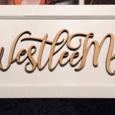 Custom Name Script Wall Decor Personalized Gift Cursive Handwritten ...