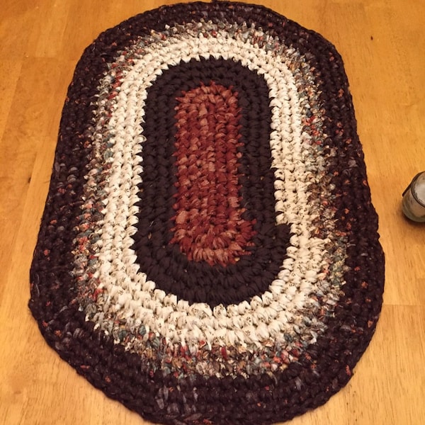 Oval Rag Rug Crochet Pattern Crochet Oval Rag Rugs Epattern-pdf - Etsy