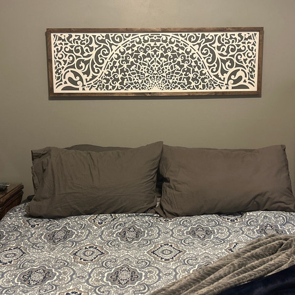 Boho Wooden Art. - Above Over the Bed Sign - Master Bedroom Wall Art [FREE SHIPPING!] - Etsy