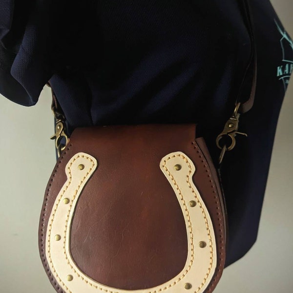 Leather Pattern PDF, DXF for Shoulder Bag With Horseshoe Motive - Etsy