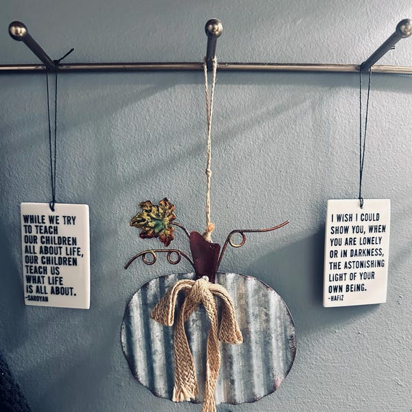 Cultivate Wonder Ceramic Wall Tag Ceramic Wall Hanging Inspirational ...