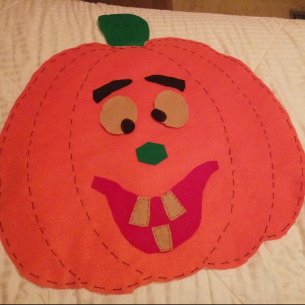 Kids Halloween Activity - Felt Jack O Lantern Pumpkin PATTERN - No Sew ...