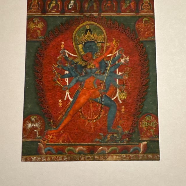 Tantric Buddhist Deities Art Print, Chakrasamvara and Vajravarahi