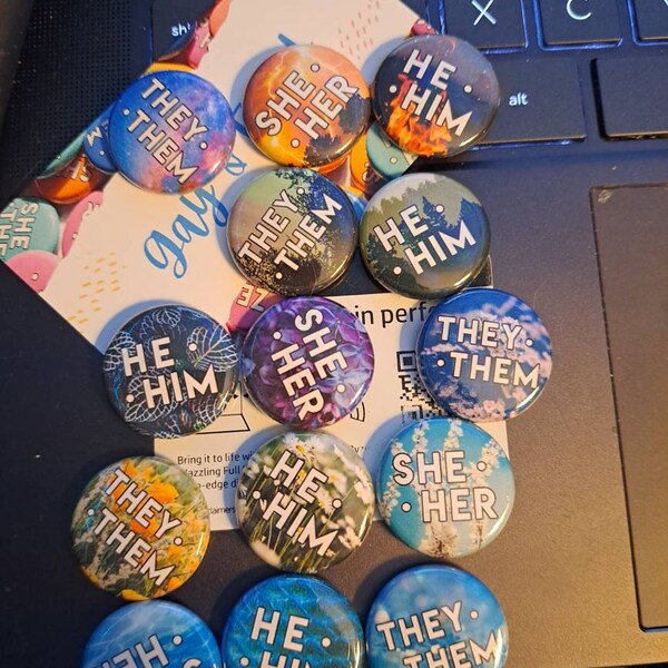 Nature Inspired Pronoun Bracelet They/them, She/her, He/him, She/they ...