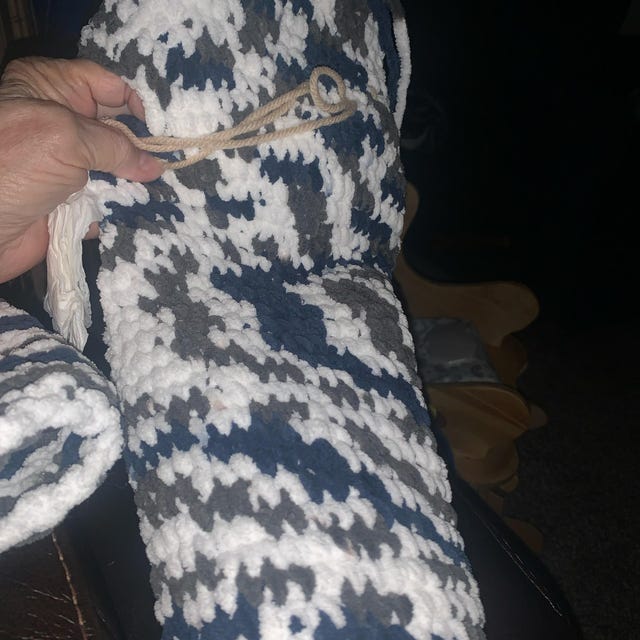 A customer's finished Beginner Felici Socks Crochet Pattern