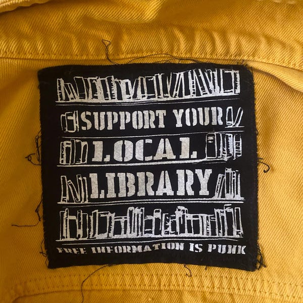 Support Your Local Library Small Patch - Etsy
