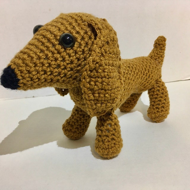 Buy Dog Amigurumi Pattern Pebbles the Dachshund Dog english PDF Tutorial  Dachshund Sausage Dog Crochet Pattern Teckle Amigurumi Online in India 