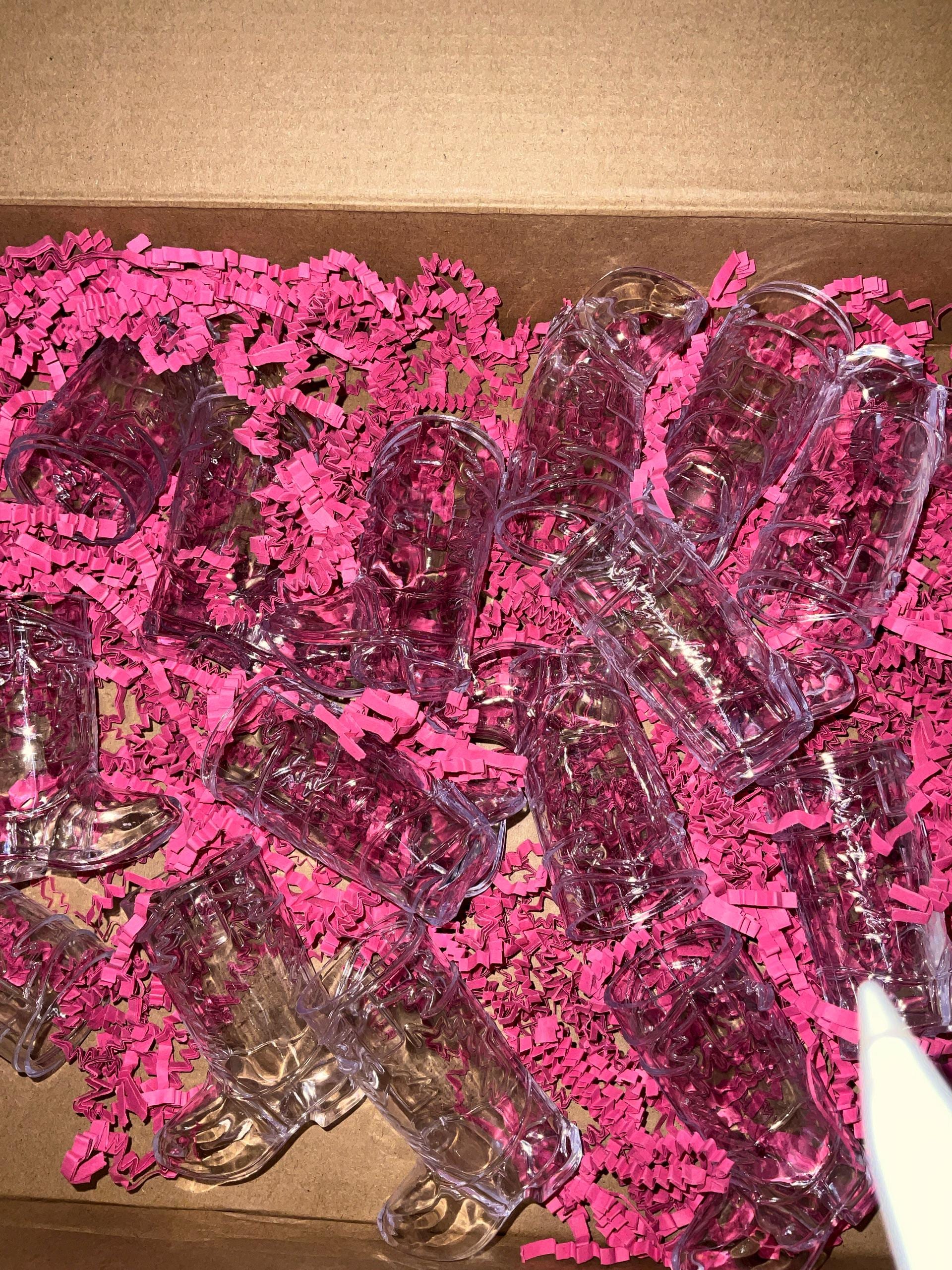 Cowboy Boot Shot Glasses Bachelorette Last Rodeo Nashville Disco Cowgirl Personalized Cup Wedding Hoedown Plastic Party Favors Decorations