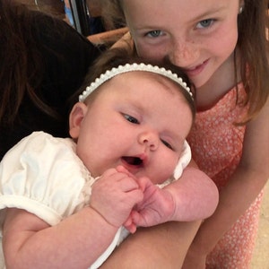 Christening - Amelia Ivory Silk & Organza Applique Dress