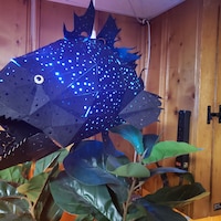 Fish DIY Papercraft Kit, Origami Lantern, Under the Sea, Kids Room ...