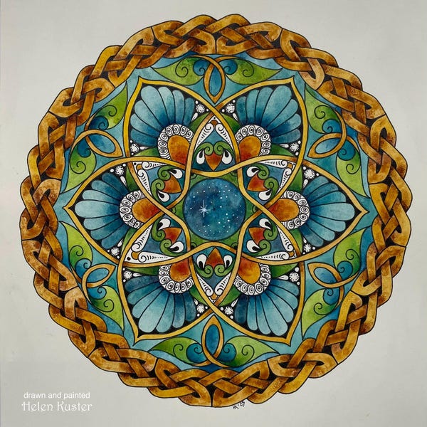 Mandala WOW Ruler 3-in-1 Compass + Protractor + Ruler, Dot Mandala Tool ...