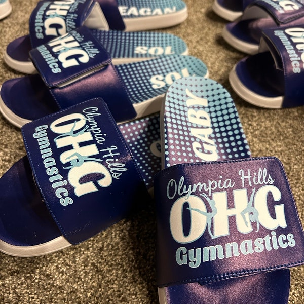 custom slide sandals