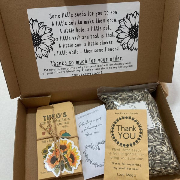 Custom File Packets Custom Printable Seed Packet, Seed Envelope, Printable Seed Packet ...