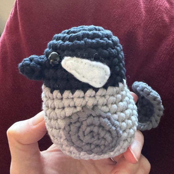 Crochet Chickadee Bird Pattern - Amigurumi PDF Tutorial - Instant ...